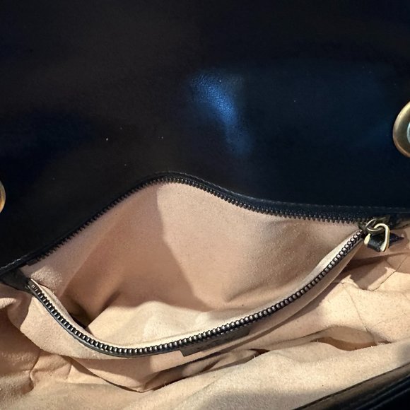 Gucci GG Marmont small shoulder bag Like new - Black Leather - Picture 12 of 15